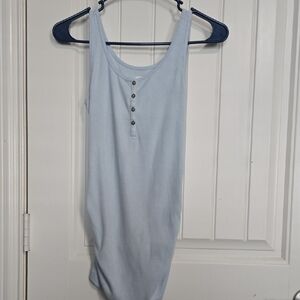 Old Navy Maternity Blue Fitted Tank Top